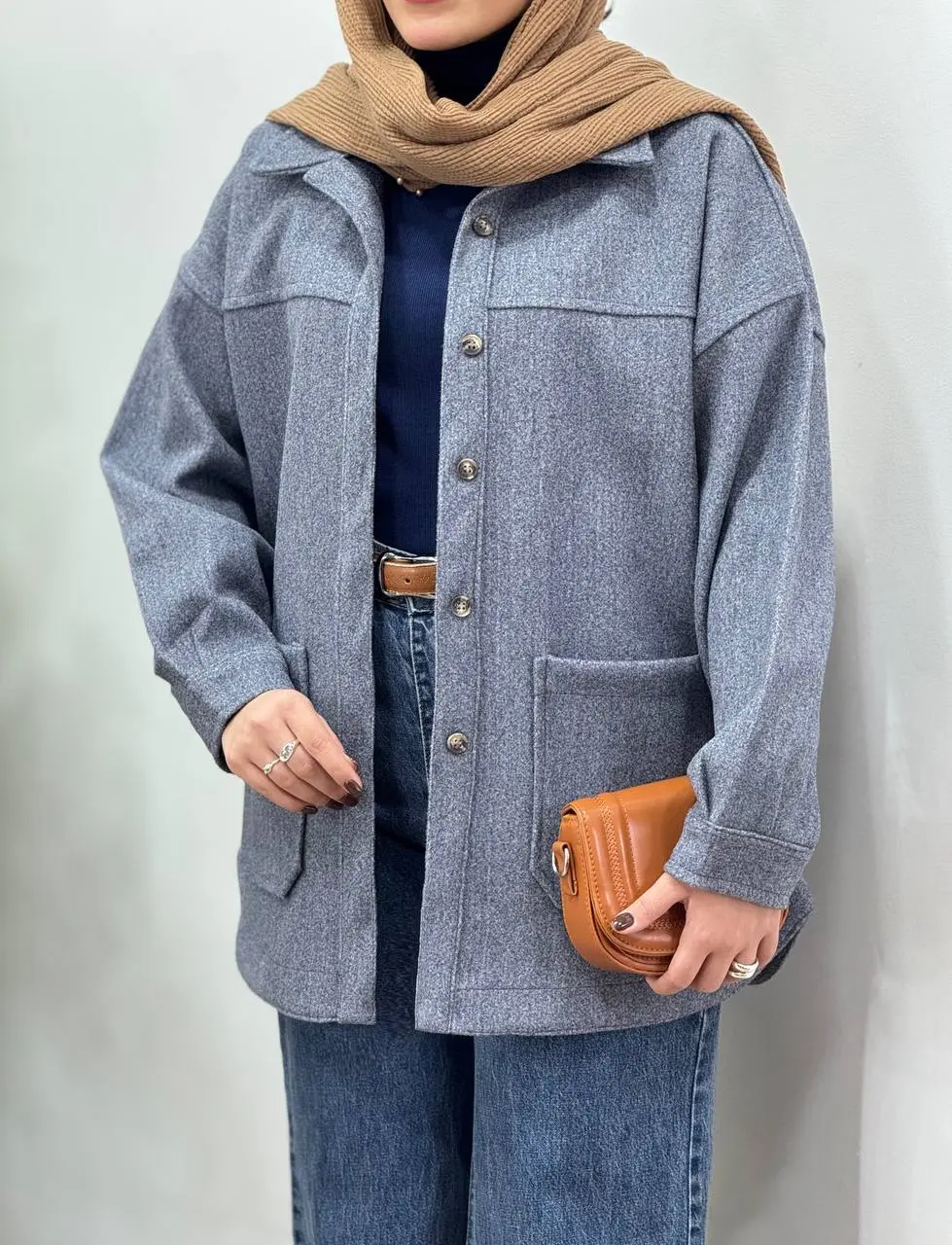 پالتو فوتر جلو دکمه آیسو ترلان